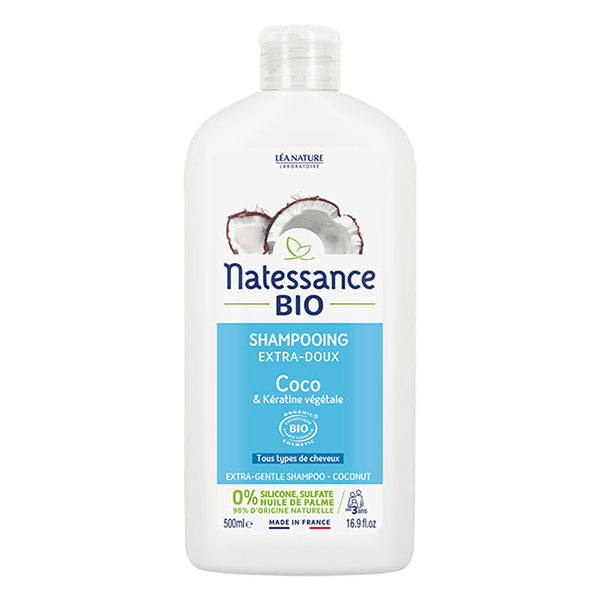 Shampoing Extra-Doux Coco Bio et Kératine Végétale 500ml