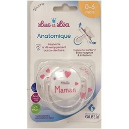 Luc et Lea Chupete Silicona J'Aime Mon Mama 0-6 Meses 1ud