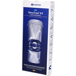 Bauerfeind® GenuTrain® A3 Genouillère taille 3 titane gauche