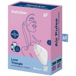 Connect Stimulateur de clitoris Triangle d'amour Blanc / Or