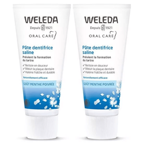 Soin Bucco-Dentaire Pâte Dentifrice Saline Lot de 2 x 75ml