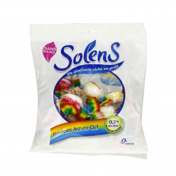 Bonbons arc en ciel sans sucre sachet de 100g