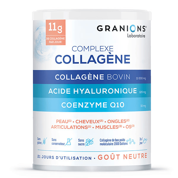 Granions Complexe Collagene, Acide hyaluronique,Coenzyme Q10, Selenium - 242g