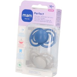 MAM Perfect Silicone Sucette +16 mois Blue