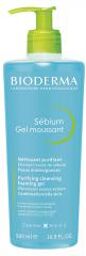 Sébium Gel Moussant Purifiant Doux Peaux Mixtes à Grasses 500 ml - Flacon-Pompe 500 ml