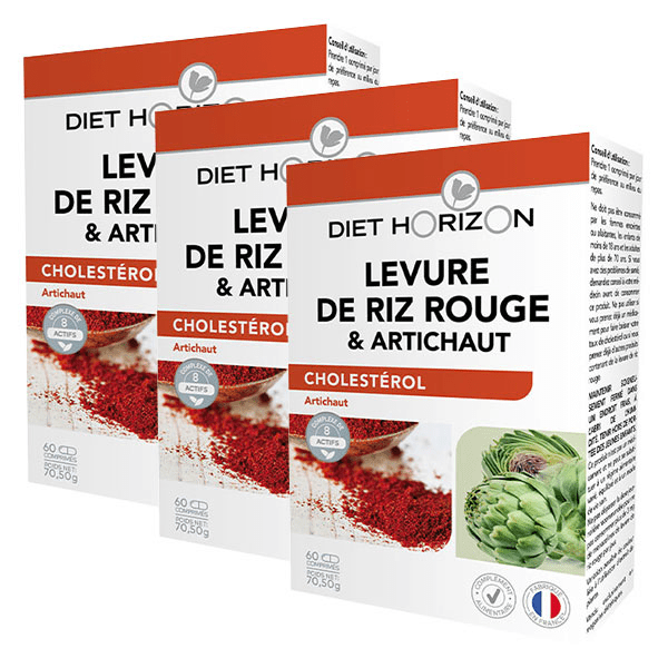 Levure de riz rouge & Artichaut lot de 3
