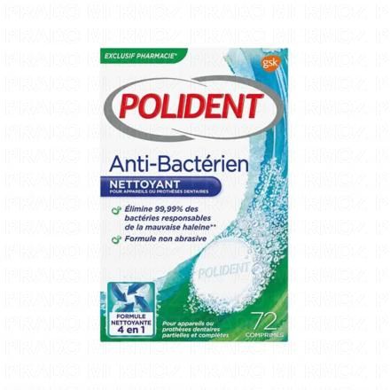 Nettoyant Anti-bacterien Appareils Et Prothèses Dentaires x72 Comprimes