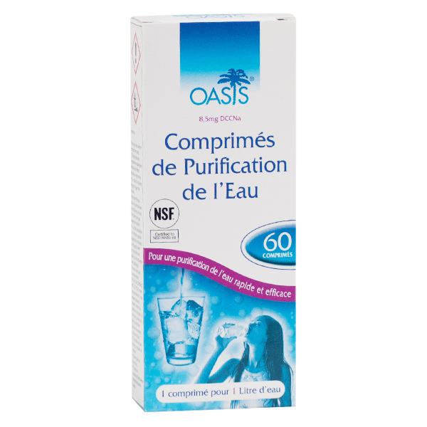 Oasis Purification de l'eau 60 comprimés