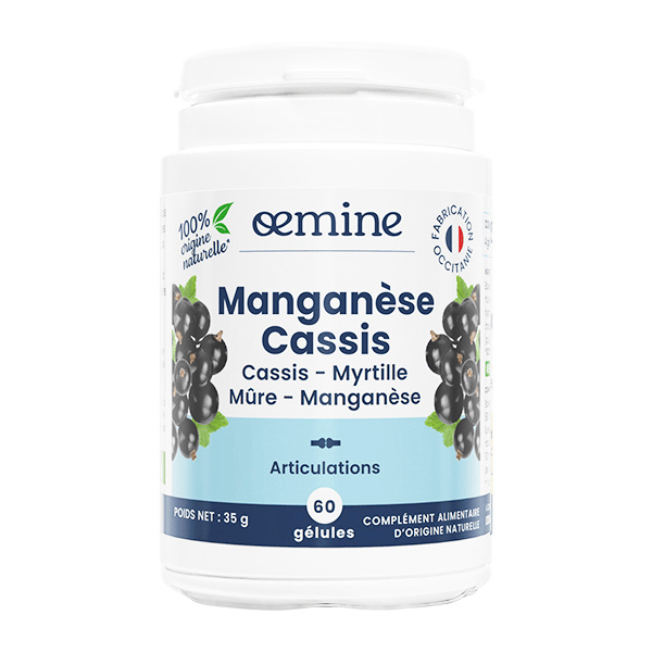 Manganèse Cassis 60 gélules