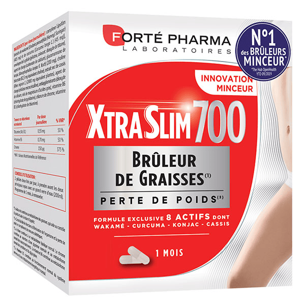 Xtraslim 700 Brûleur de Graisses Curcuma Wakamé 120 gélules 1 mois