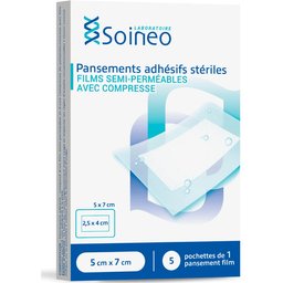 Pansement Adhésif Pu Stérile 5x7cm 5uts