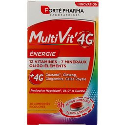 MultiVit'4G Énergie 30 Comprimés