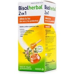 Sirop 2 en 1 à base de plantes bisolées 180 g
