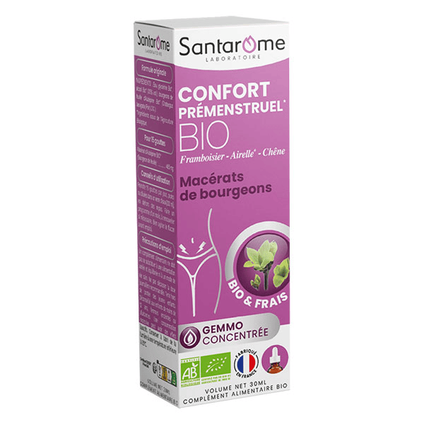 Santarome- Confort Pré-Menstruel Bio - troubles prémenstruels - Flacon 30ml