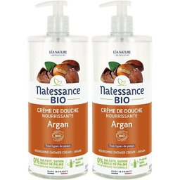 Natessance Crème de Douche Argan Bio et Fleur d’Oranger Peaux Sèches
