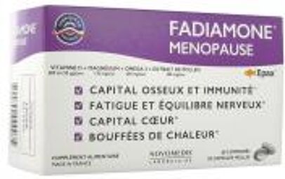 Fadiamone Ménopause 60 Comprimés + 30 Capsules Molles - Boîte 60 comprimés + 30 capsules