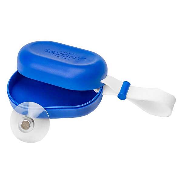 Boîte à Savon Aimantée Bleue