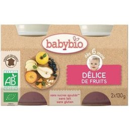 Petits Pots Délice de Fruits Bio dès 4 mois 2x130g