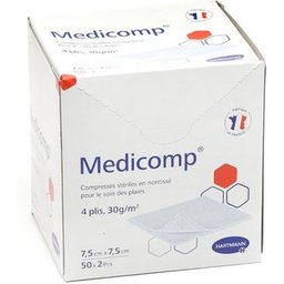 Compresa No Tejida No Esteril 7,5x7,5cm 100uds