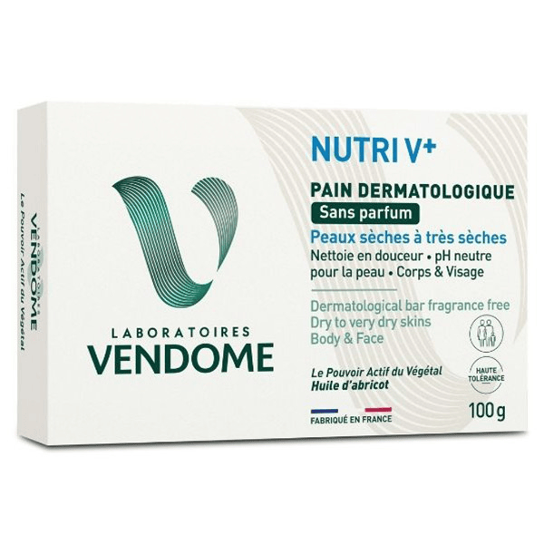 - Pain Dermatologique Sans Parfum NUTRIV+ 100g