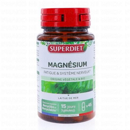 Magnésium 100% végétale et Bio 45 gélules