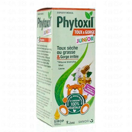 Junior Sirop toux sèche ou grasse et gorge irritée 100ml