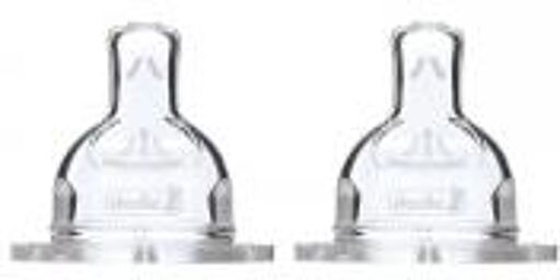 Tétine Sensation+ Plate - Col Large - +18 Mois - Silicone Débit Spécial - Lot de 2 - Blister 2 Tétines