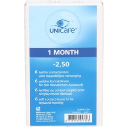 Unicare Lentilles mensuelles -2,50