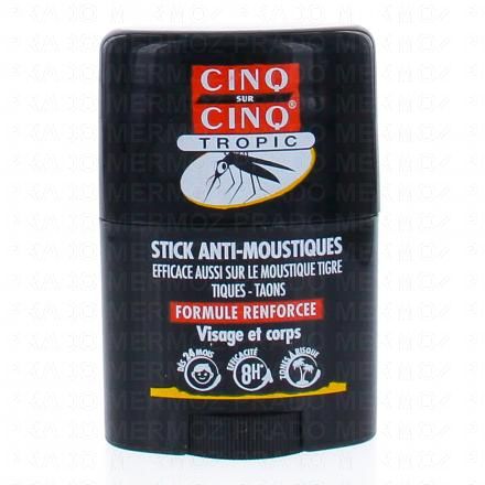 CINQ SUR CINQ Tropic Stick anti-moustiques formule renforcée stick 20ml