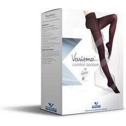 Varisma 2 Comfort Coton Bas Jarret Opaque Ardoise TC2 1 Paire