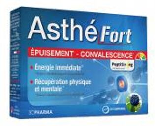 Asthéfort® - Épuisement/Convalescence - 30 Comprimés - Boîte 30 comprimés