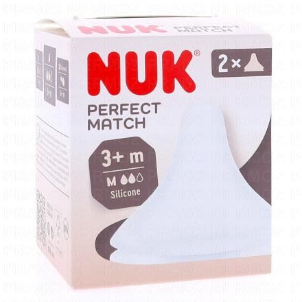 Perfect Match - Tètines en silicone souple taille m