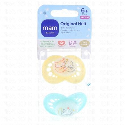 Sucettes Original silicone 6+ mois nuit