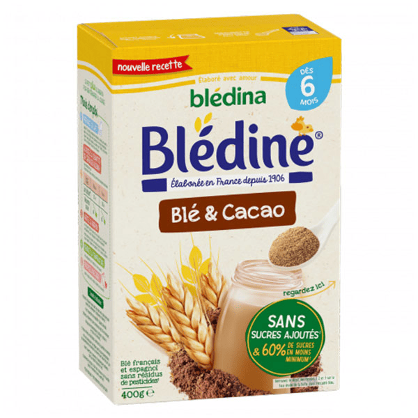 Blédine Céréales Cacao +6m 400g