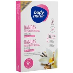 Bandes de Cire Dépilatoire Visage Vegan 12uts