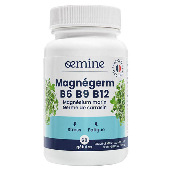 Magnégerm B6 B9 B12 Magnésium Marin Stress et Fatigue 60 gélules