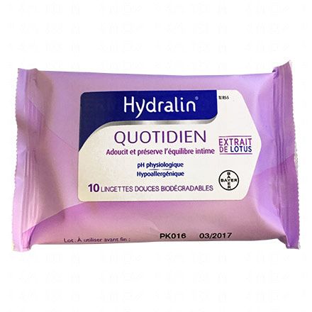 Quotidien - Lingettes douces x10