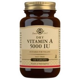 Vitamine A Sèche 5000UI 1500mcg 100 Comprimés
