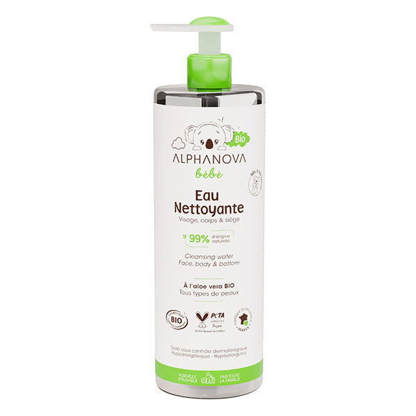 Bébé Eau nettoyante bio* 400ml