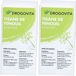 Drogovita Infusion graines de fenouil 20 sachets
