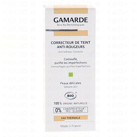 Correcteur de teint anti-rougeurs bio tube 6g