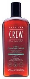 3-En-1 Camomille et Pin, Shampooing, Après Shampooing & Gel Douche pour Cheveux et Corps (450ml), Revitalisant, hydratant et apaisant. - Flacon 450