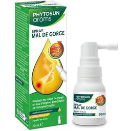 Aroms - Spray Mal De Gorge - Aux Huiles Essentielles - 20 ml
