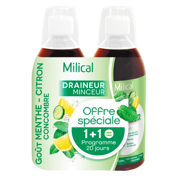Draineur Ultra Menthe Citron Concombre Lot de 2 x 500ml