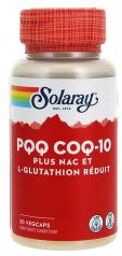 PQQ COQ-10 + NAC et L-Glutathion Réduit 30 Capsules Végétales - Pot 30 capsules