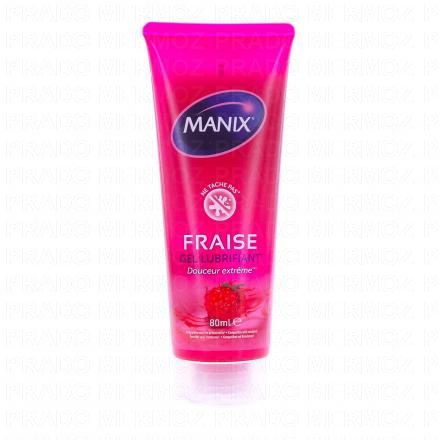 Gel lubirifiant intime fraise tube 80 ml