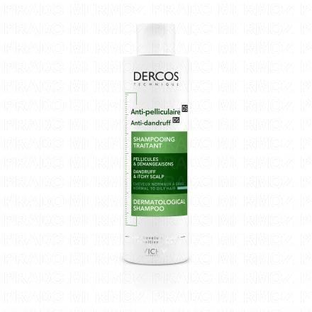 Dercos anti-pelliculaire - Shampooing traitant cheveux normaux à gras 200ml