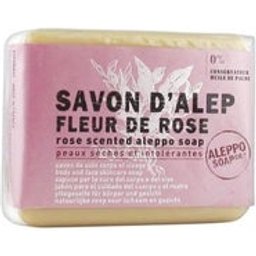 Savon d'Alep industriel à l'eau de rose damascène 100g