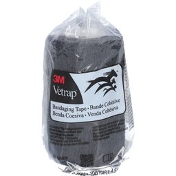 Vetrap Elastisch Steunverband 10 cm x 450 cm Zwart