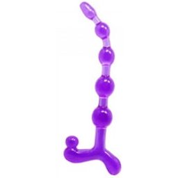 Bendy Twist Anal Beads Lilac 1ut